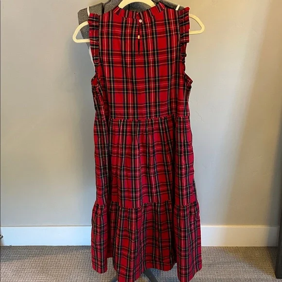 jcrew factory dresses Tiered Midi Ruffle Dress For Women NWOT J. Crew Factory Lurex